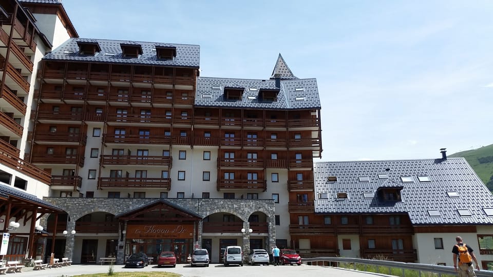 View from the parking (Free parking)