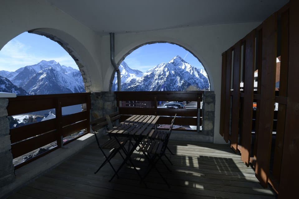 The amazing view from the balcony