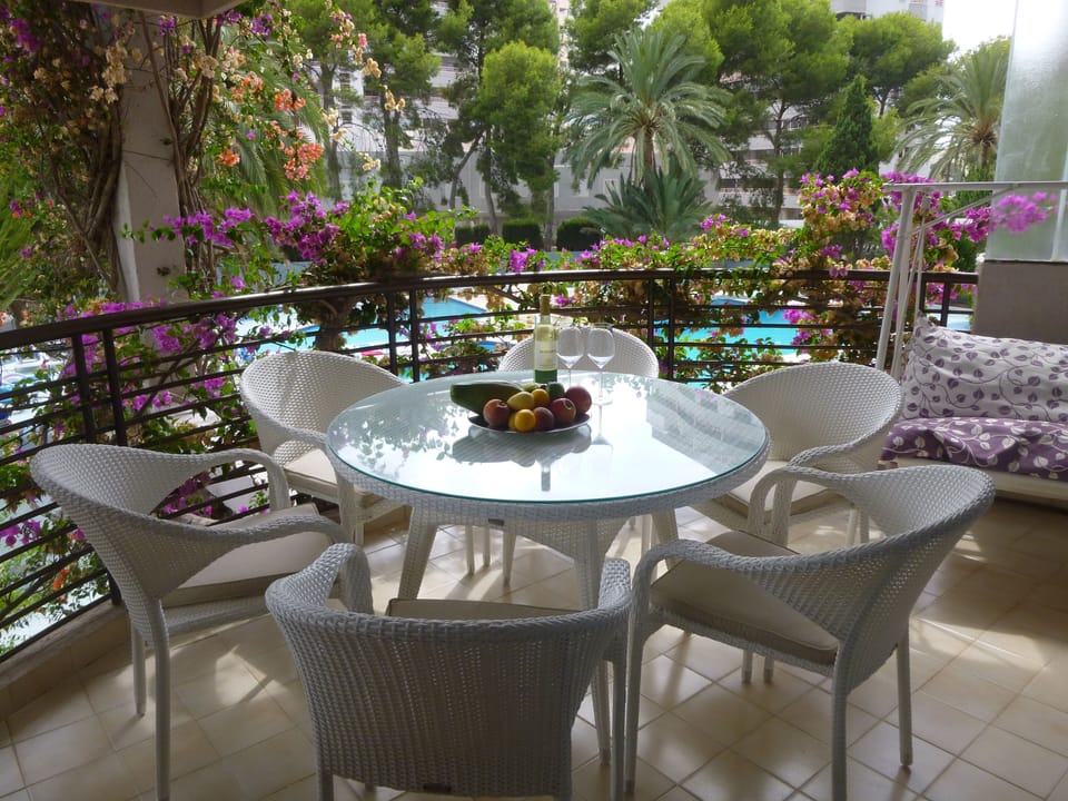 terrace pool view