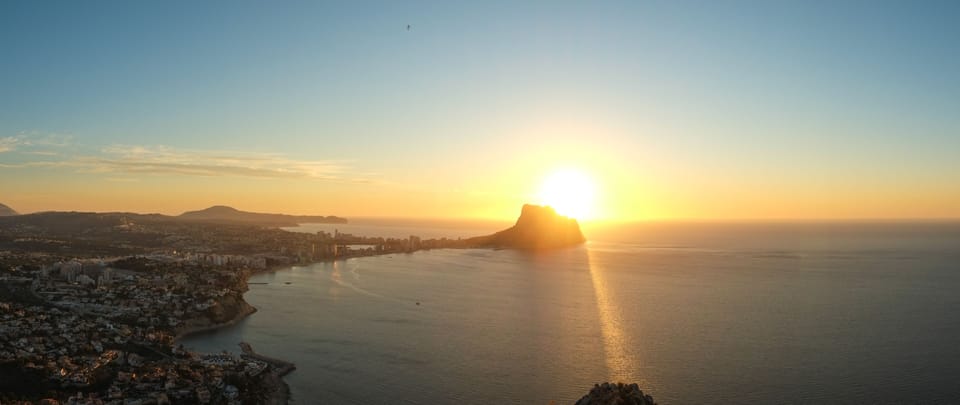 sunrise over Calpe