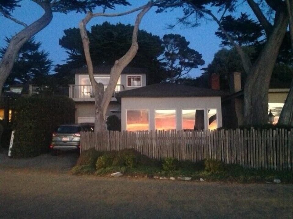 Carmel Beach House at sunset!