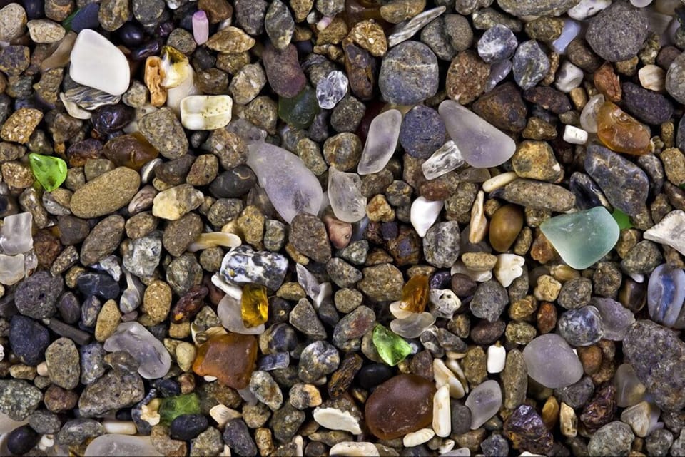 'Seaglass Beach' is a hidden gem at Jamestown's East Ferry