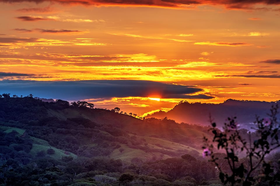Sunrise from the pool terrace