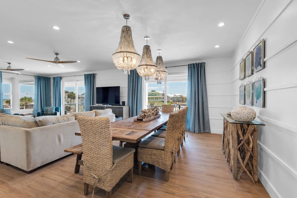 Dining table for ten