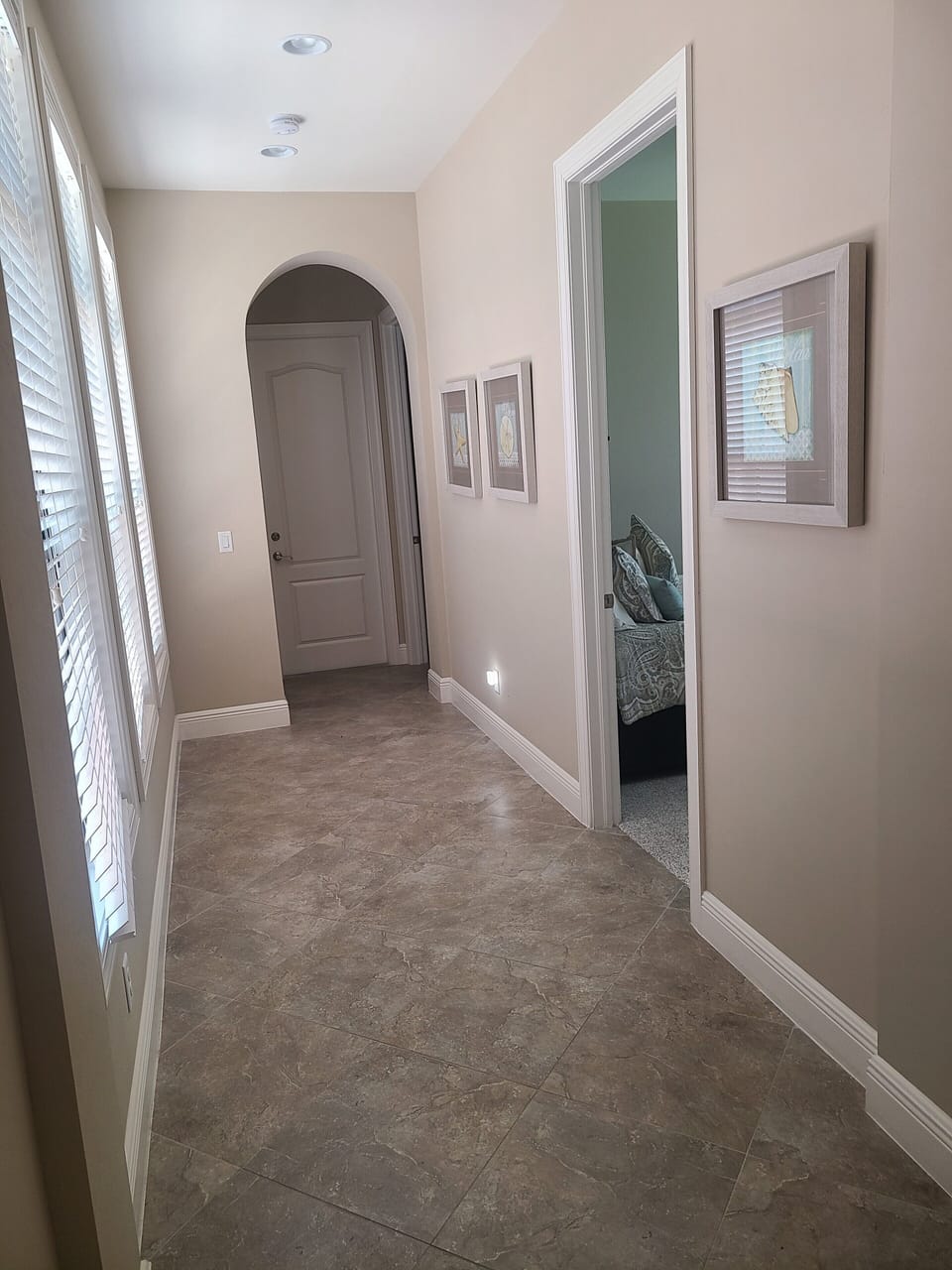 Back hallway to bedrooms (2) & laundry