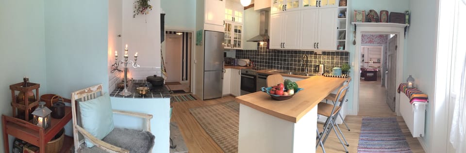 The kitchen.