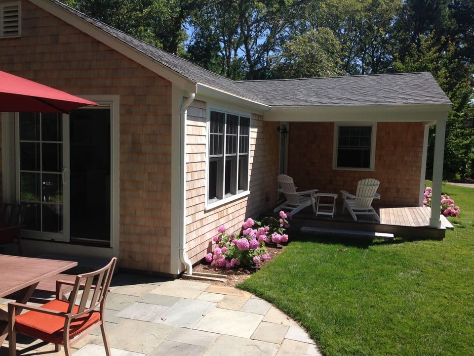 Patio and covered porch