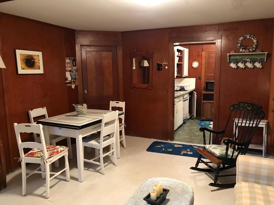 living room and dining area -- looking towards the kitchen
