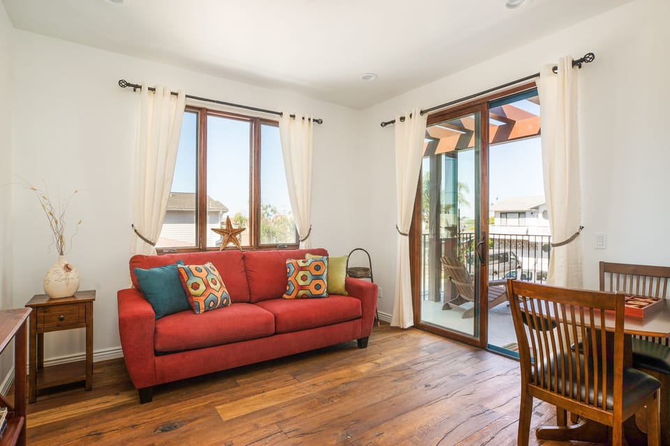 Bedroom/Reading Room
with Half Bath and Closet, also a Patio
