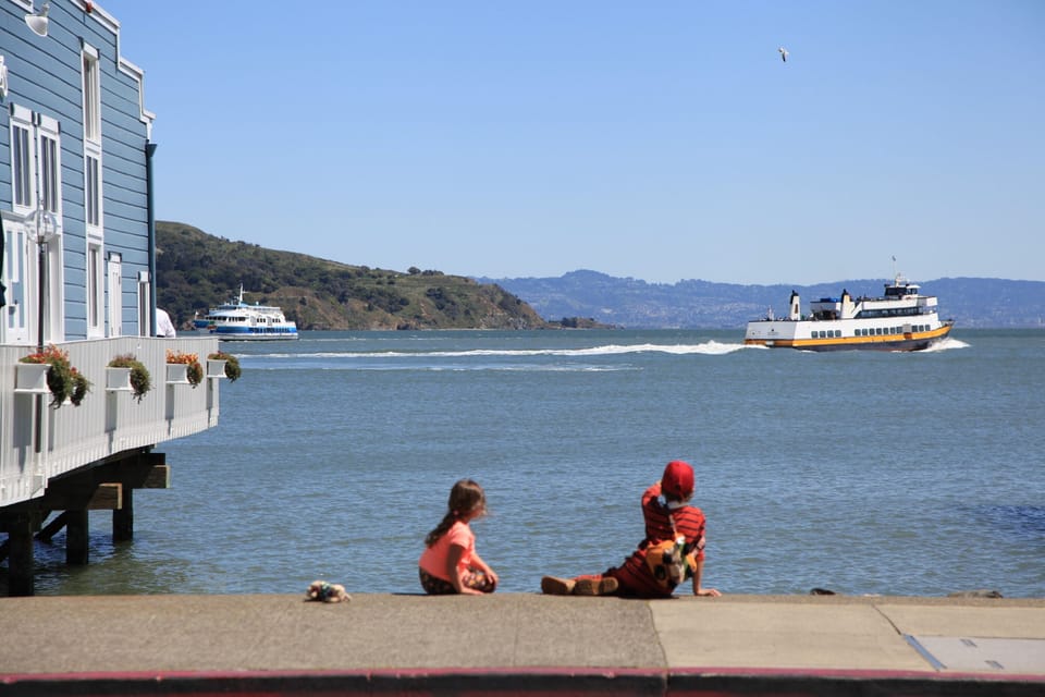 stop and watch ferry boats to and from San Francisco and Sausalito go by