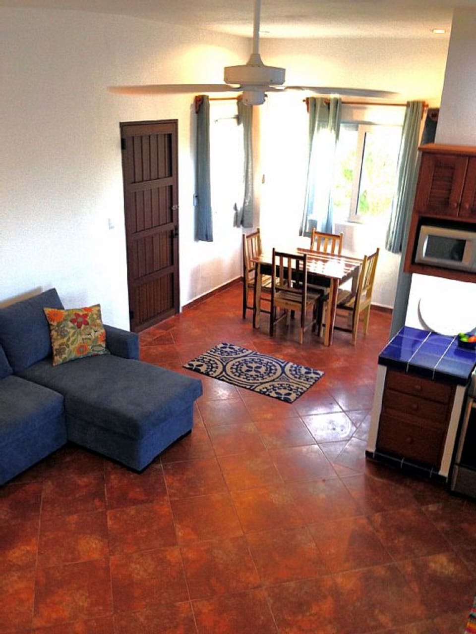 living and dining area