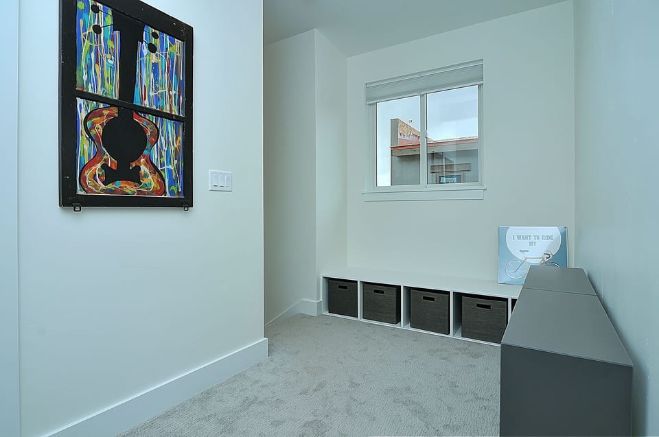 Landing area with books, toys, games, etc.