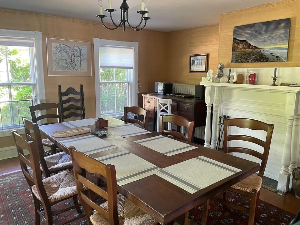 The dining room.