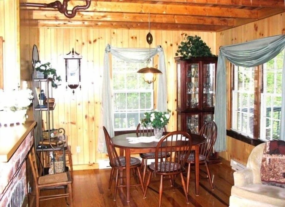 Dining area for at least four guests.