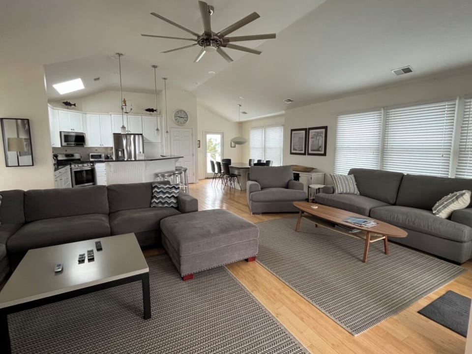 Great room and kitchen.