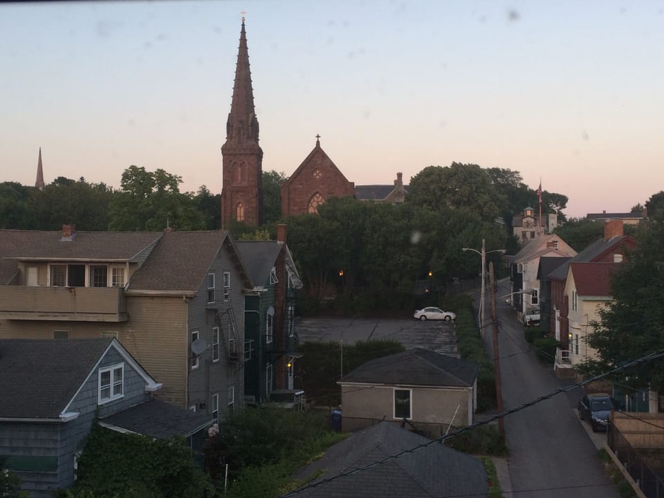 Views of historic, St. Mary's from the rear bedroom.