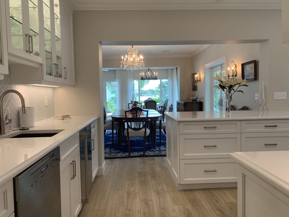 Walking into kitchen from front hall.