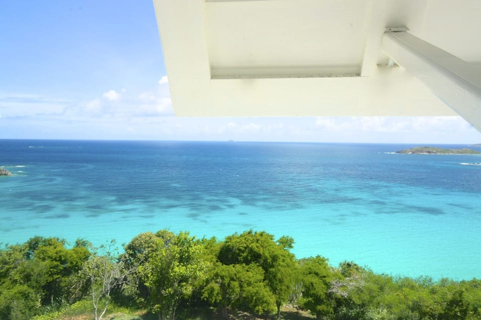 View from Seaglass living room south to the Caribbean Sea