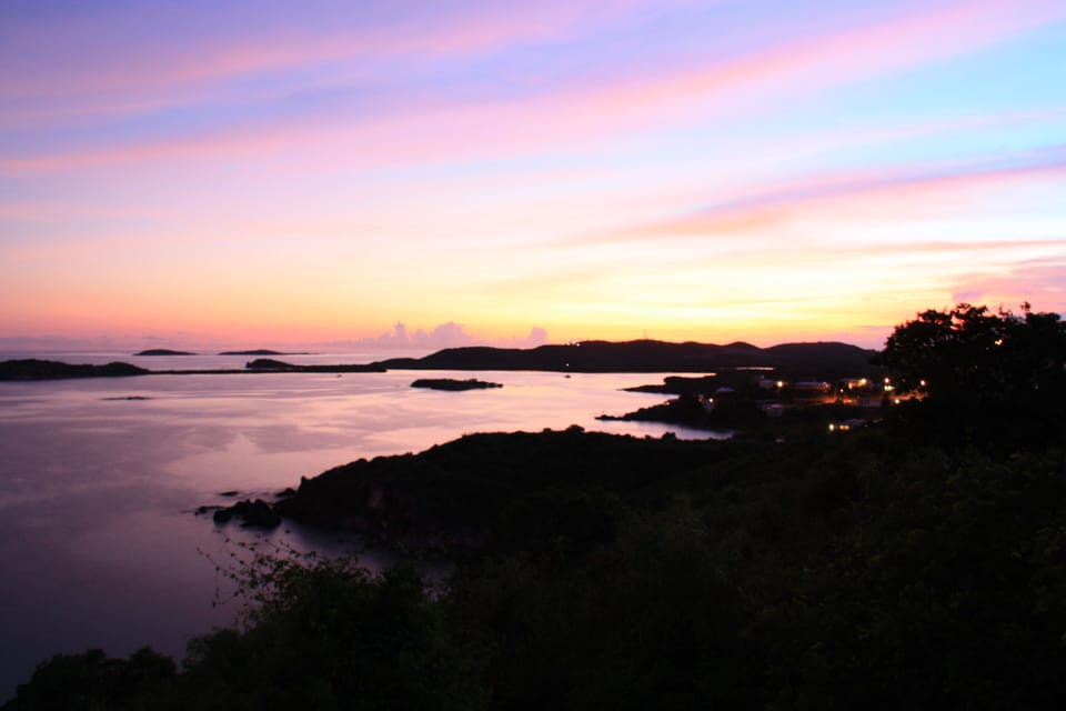 Sunset view from Seaglass apartment