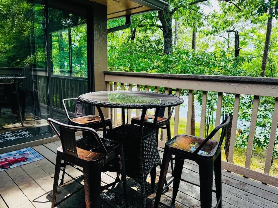 Deck off the Dining Area with Lake View.