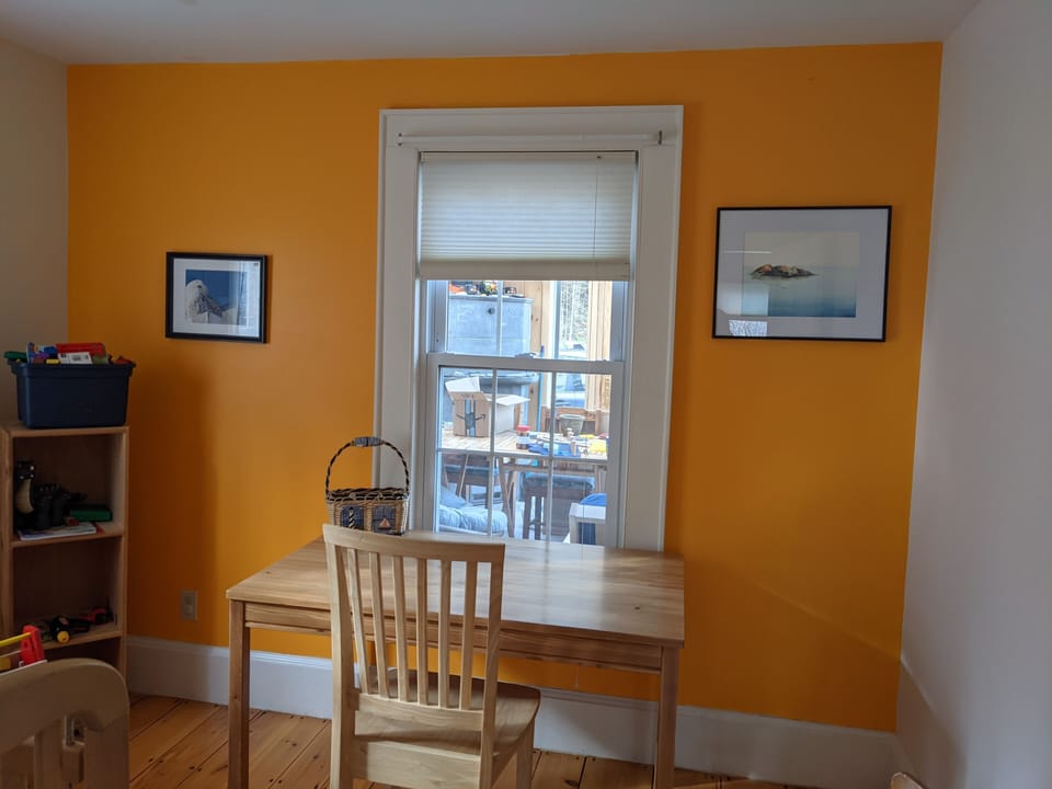 Office in nursery for remote working