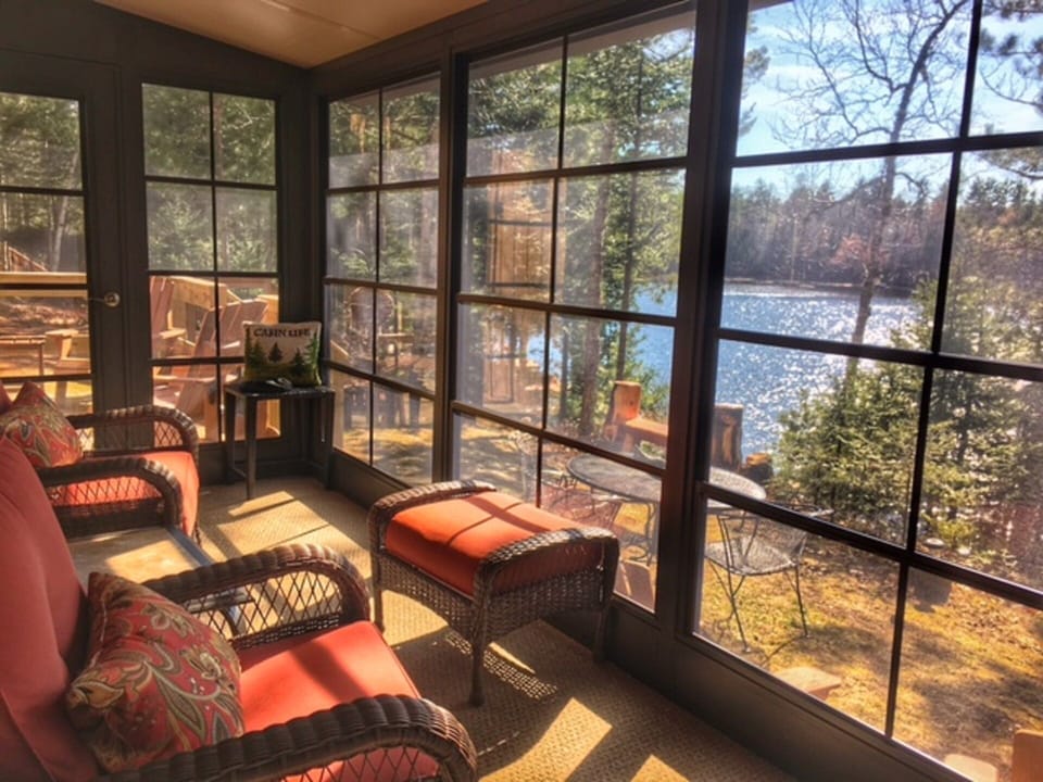 Spectacular views from the 3 Season Porch