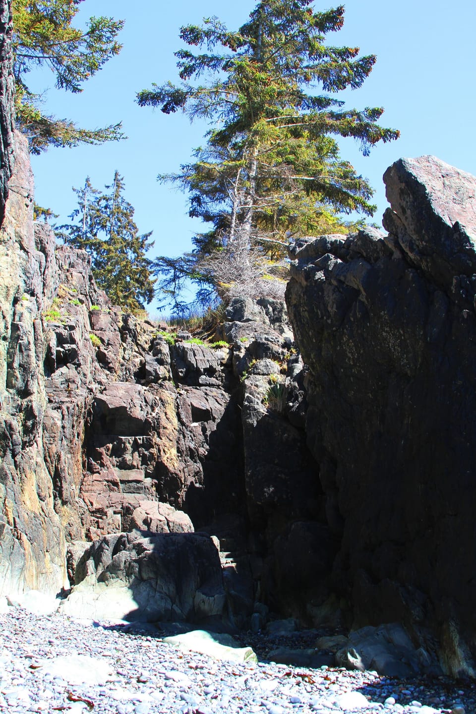 A cove at West beach.