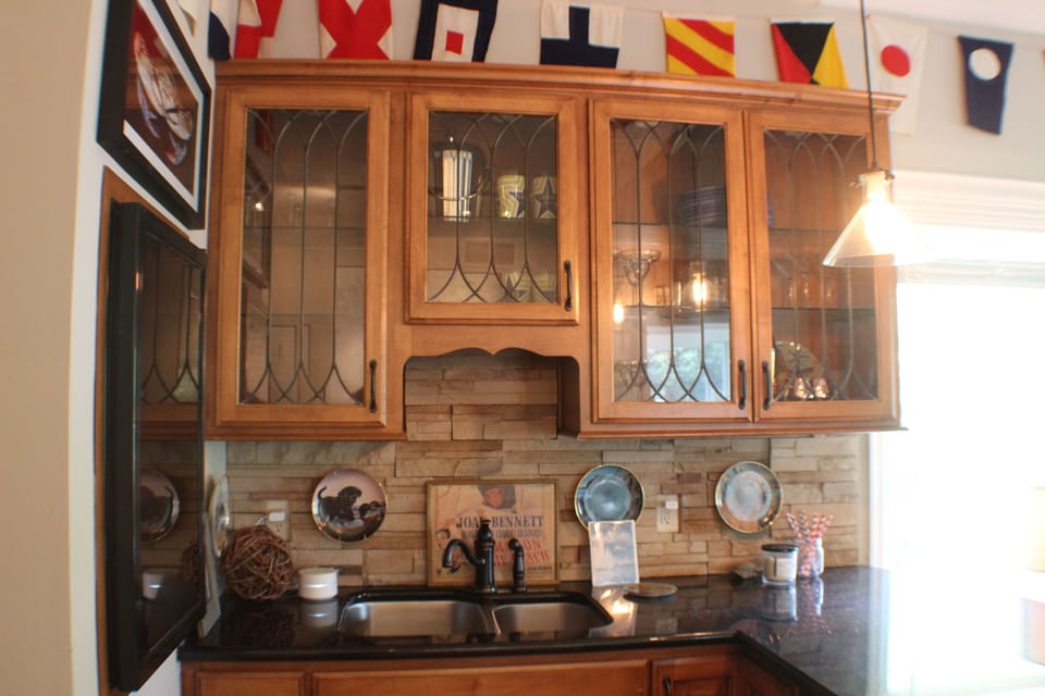 Upstairs level back-room bar, part of second TV room 