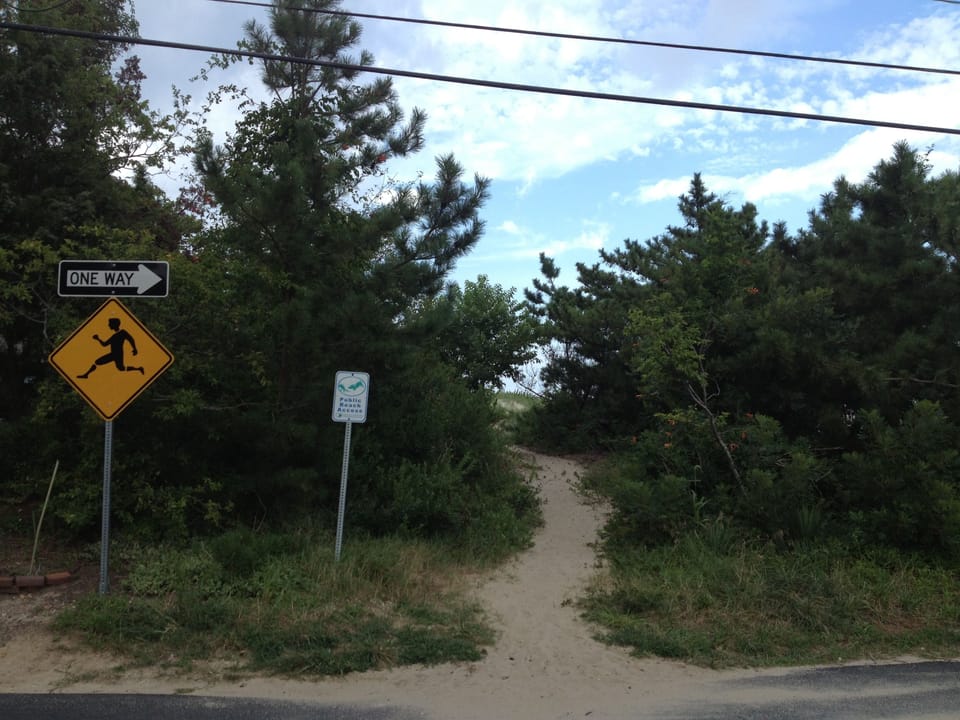 Clayton Street path to the beach
