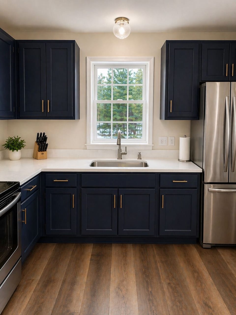 Rendering of renovated kitchen