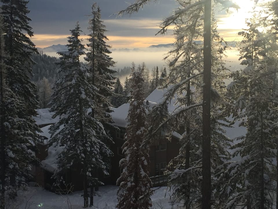 Morning sunrise from the living room