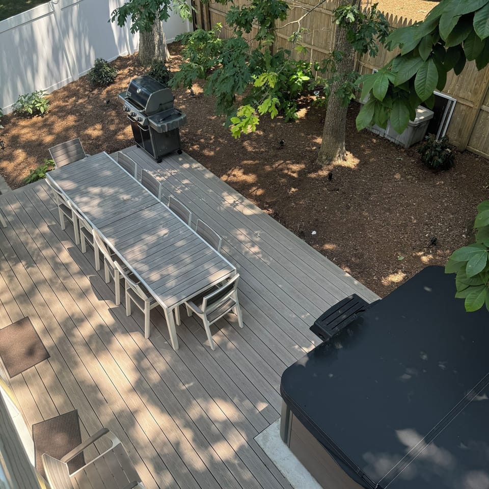 Ground Floor Back Deck and Jacuzzi