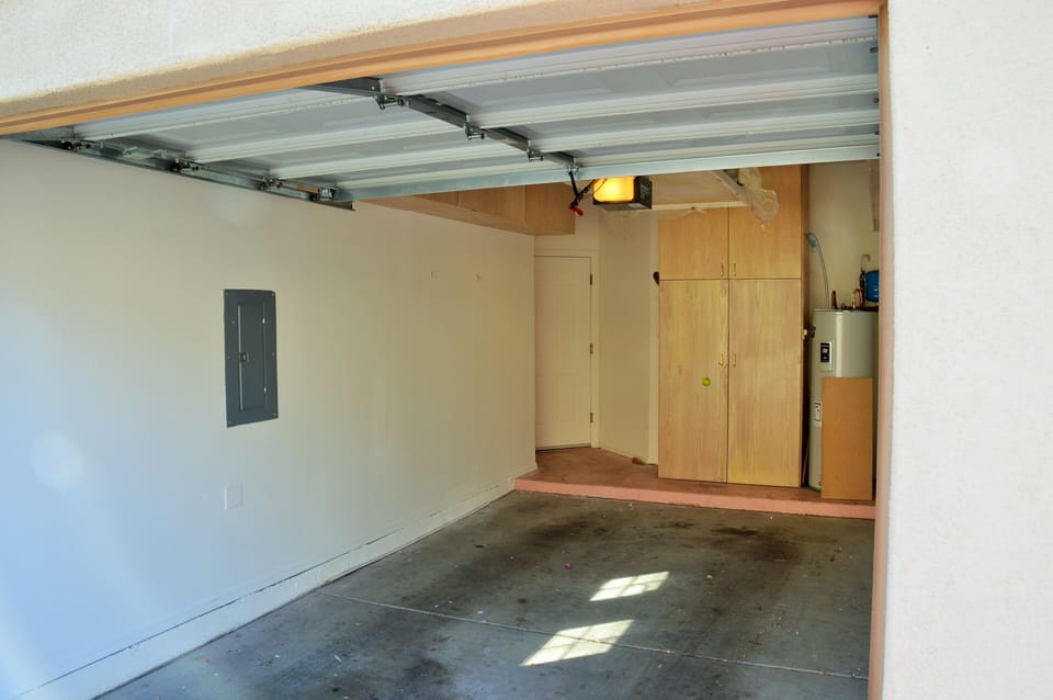 Garage leads directly into condo