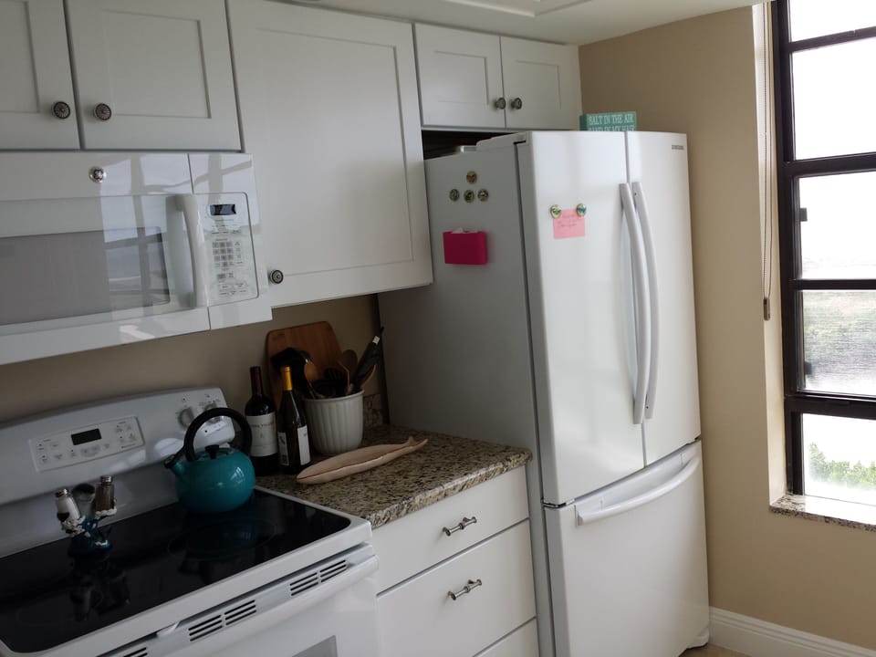 Newly updated, window with beach views!