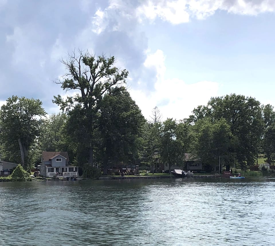 View of house from boat 