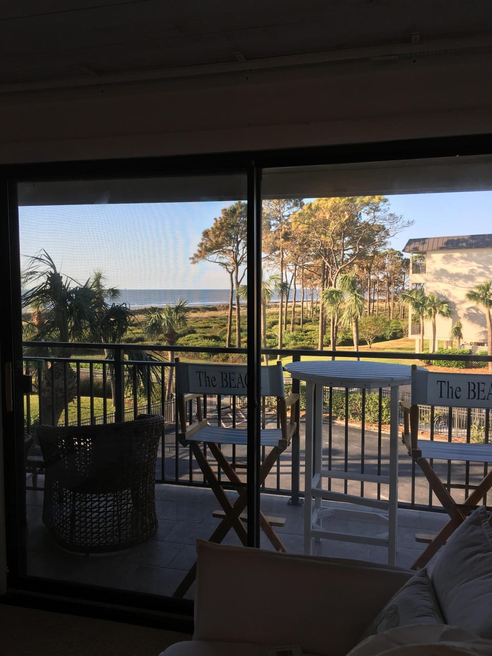 Ocean View from Inside Condo