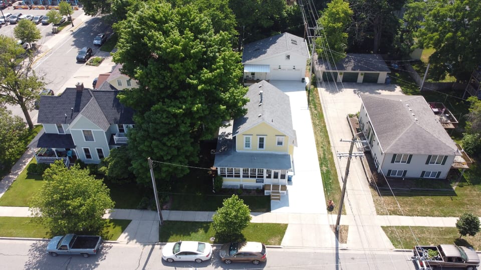 Large driveway