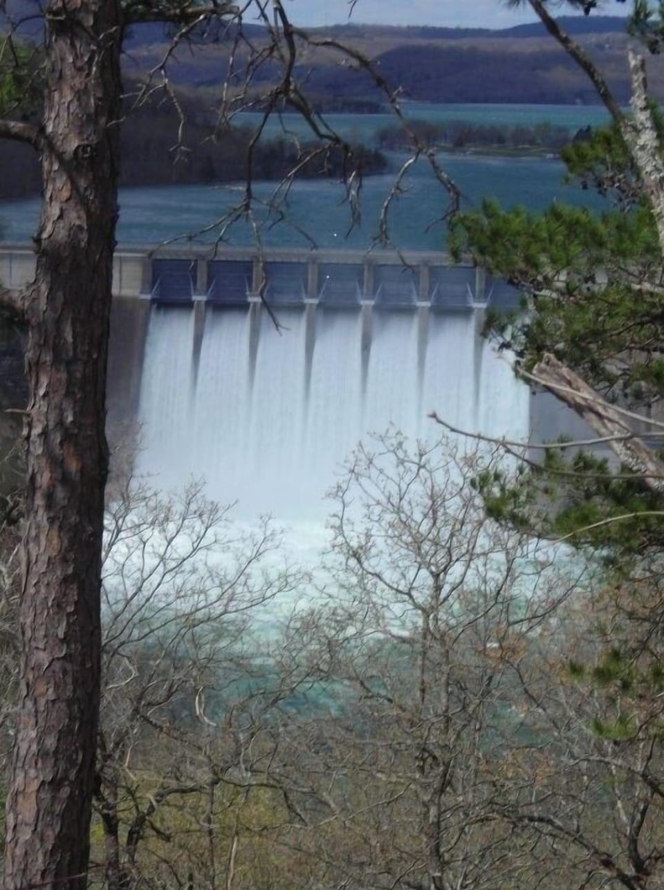 Beaver Dam with the flood gates open