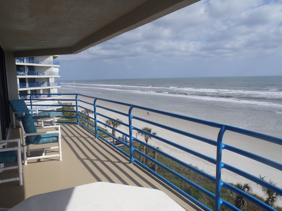 Our view from the wrap around balcony