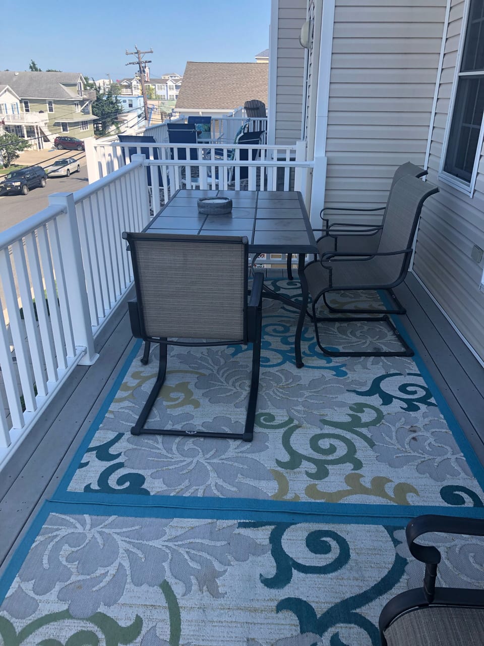 Large beautiful outside deck