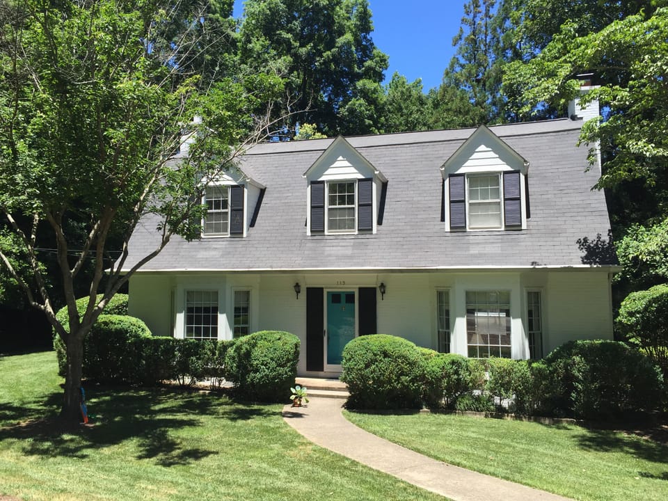 Front of house and yard