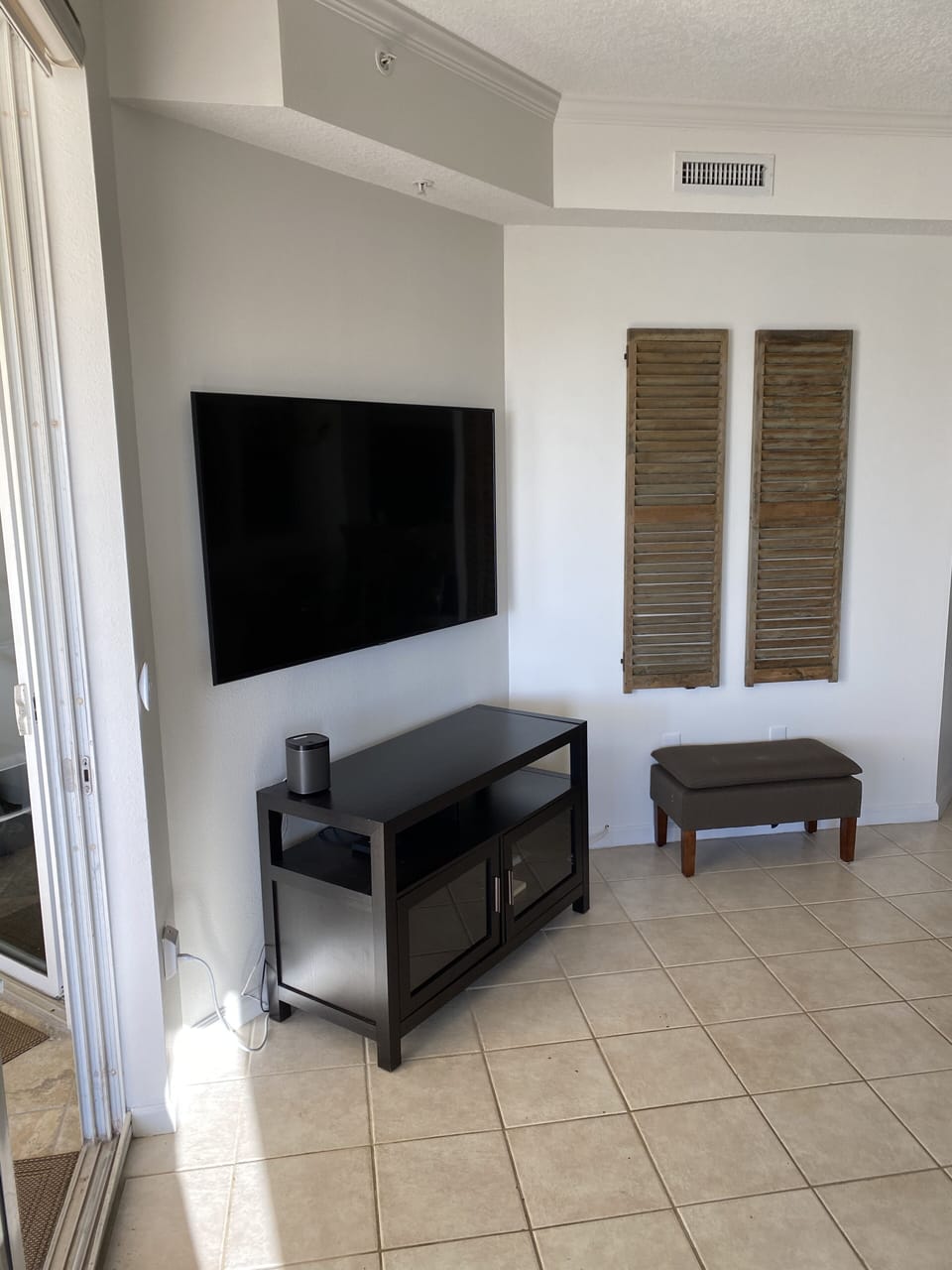 65” Smart Tv in living room - enjoy your favorite programming and the views!