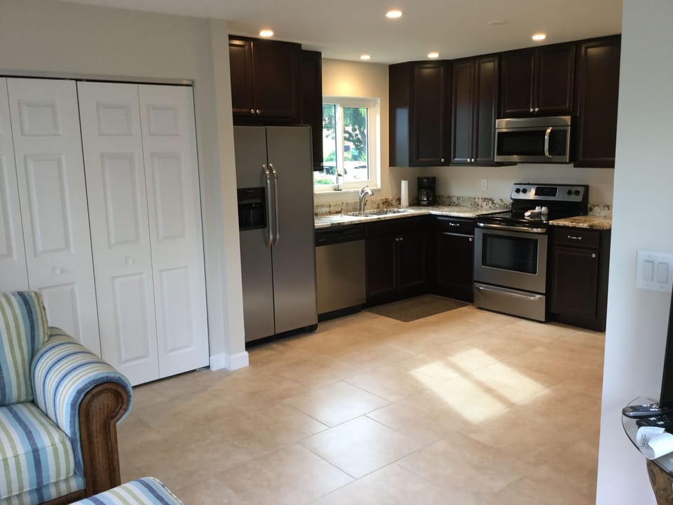 Kitchen connects to Florida Room