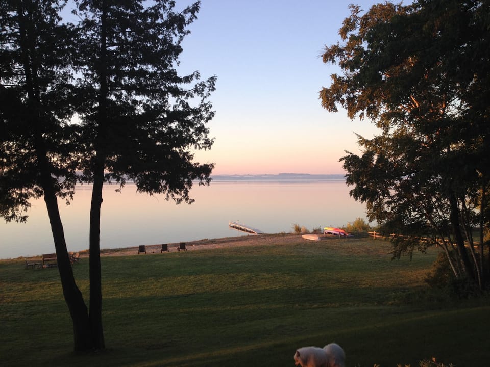 A beautiful view at dusk. Up North perfection. 