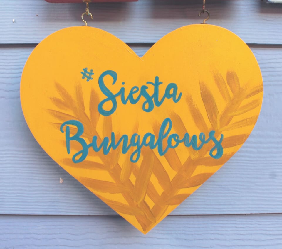 Find us on instagram at #siestabungalows