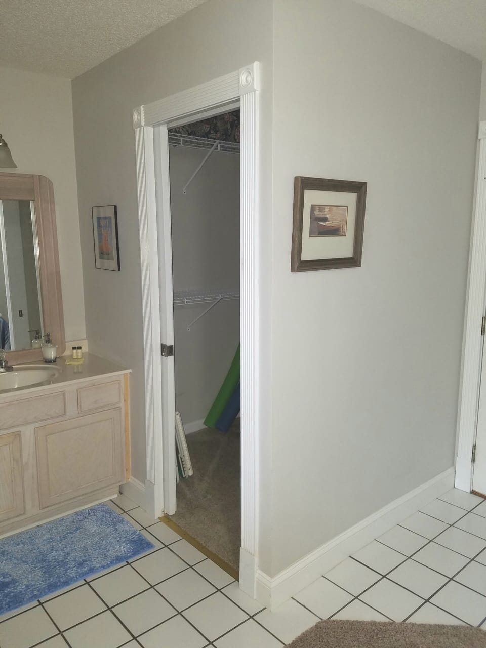 A walk-in closet located in the second bedroom. Great for long term stays!!