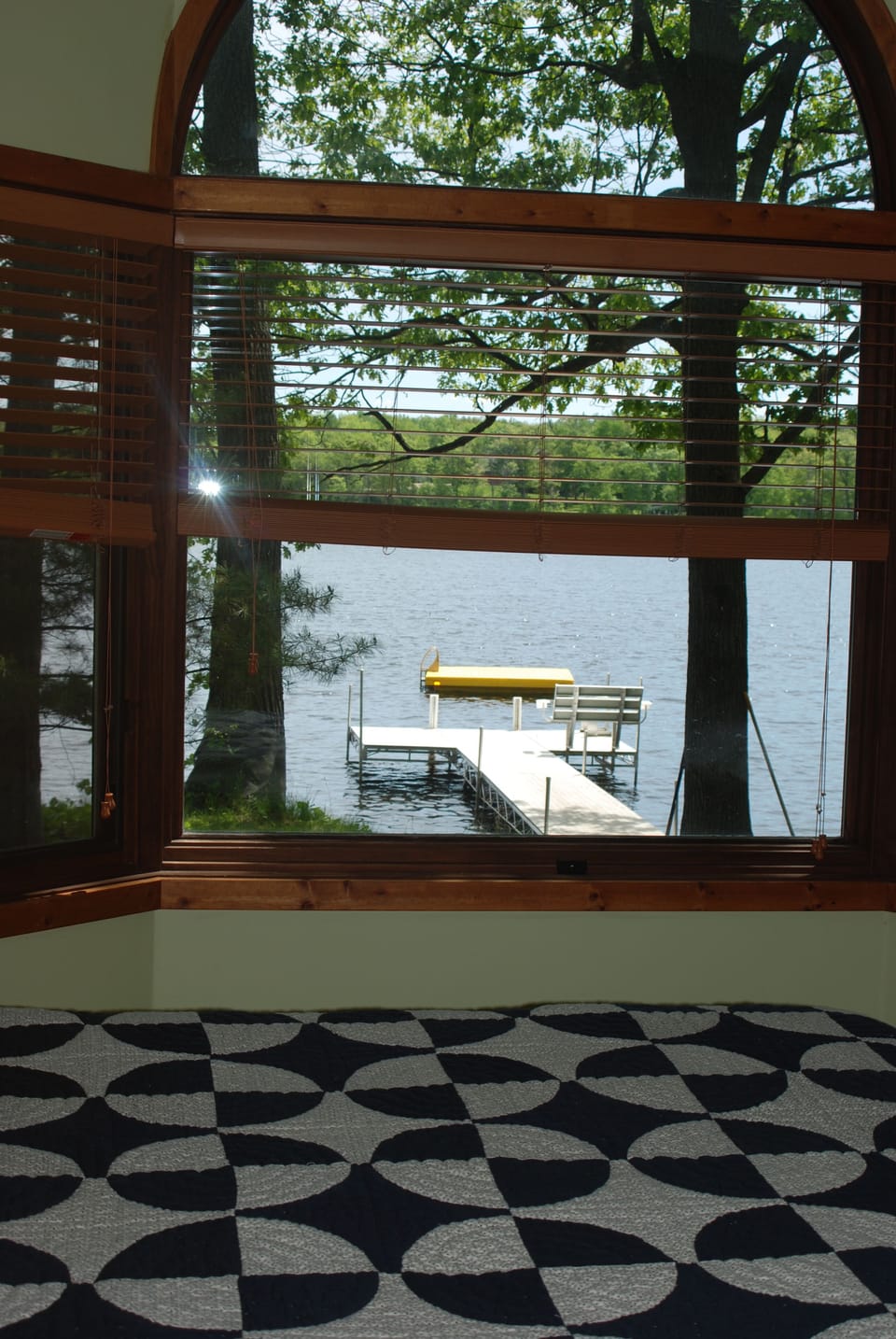 Bay window view from the master bedroom