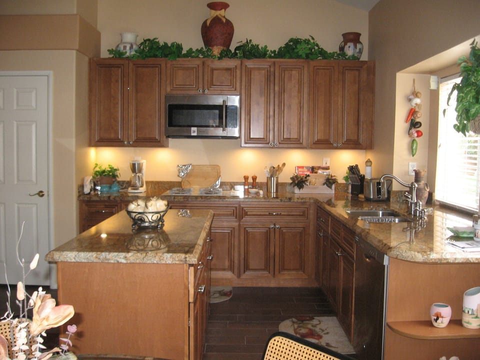 New tile flooring and Granite counter tops