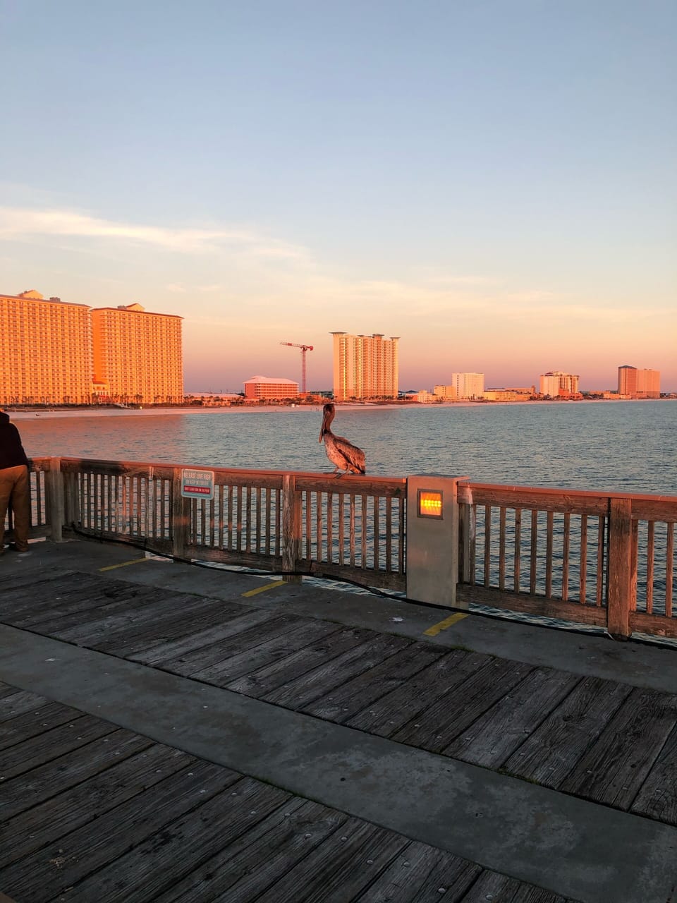 SUNSET ON PIER