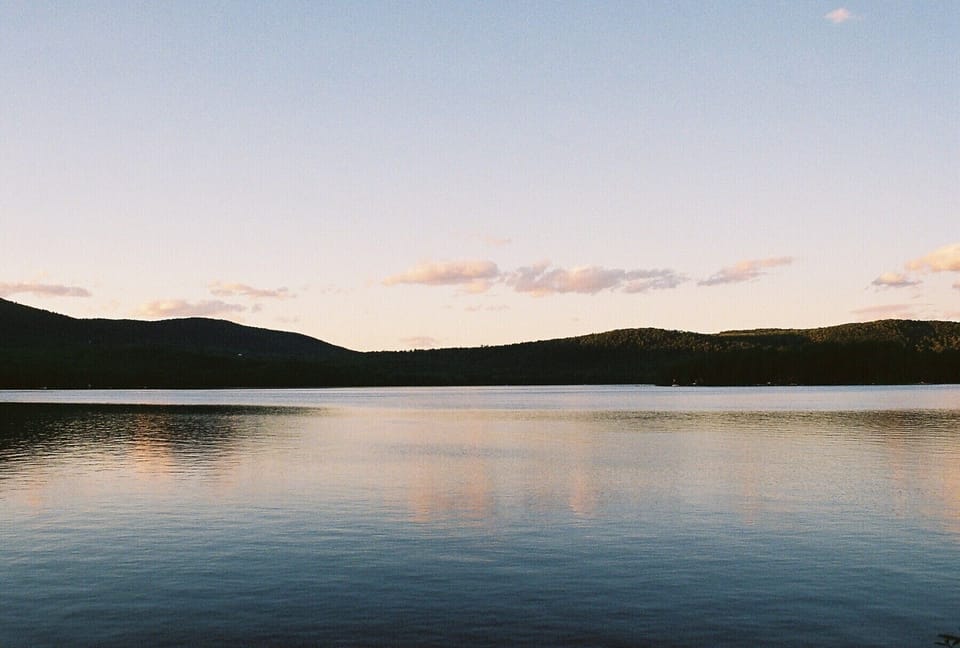 lake in the morning